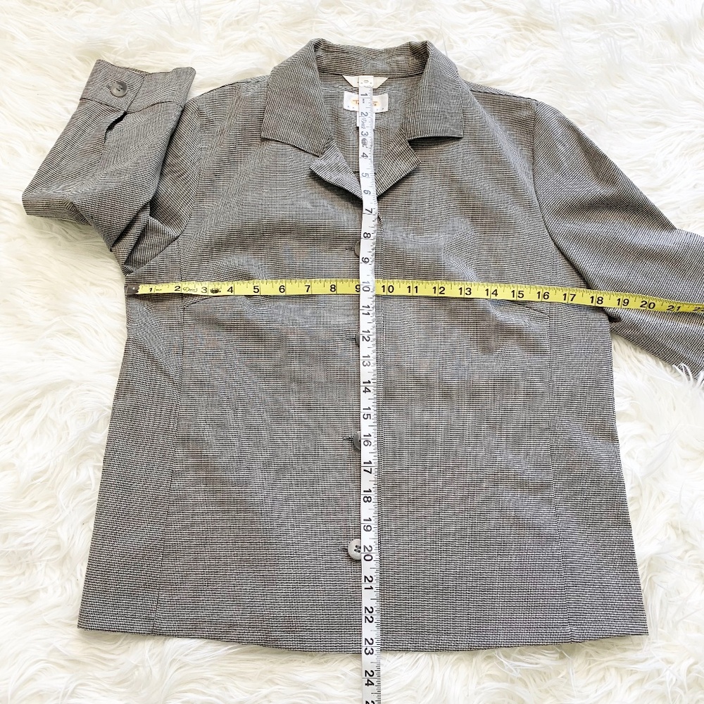 Talbots Wool Houndstooth Jacket 2 - image 6